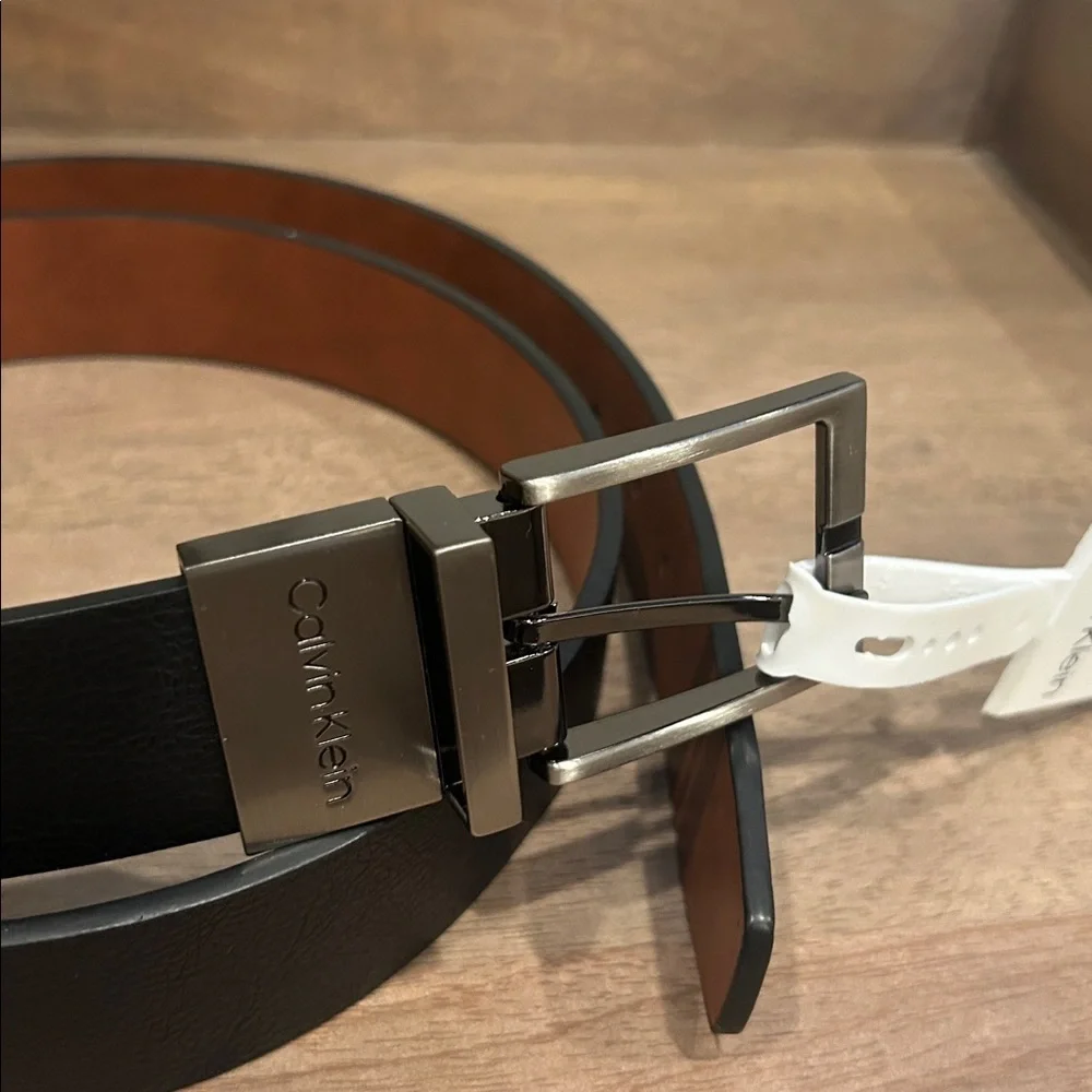 Calvin Klein Reversible Black and Brown Leather Belt XL 42-44